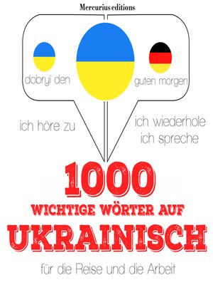 cover image of 1000 wichtige Wörter auf Ukrainisch für die Reise und die Arbeit
